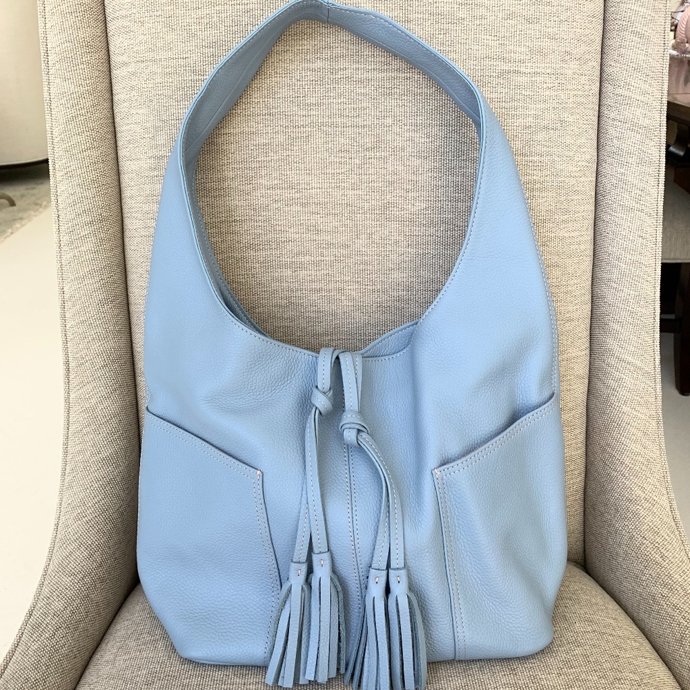 NEW Laggo Havana Leather Bag in Baby Blue!